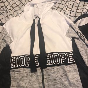 White/gray jacket